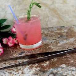 BarProducts.com Olea™ Gunmetal Plated Long Garnish Tongs Master Mixology