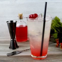 BarProducts.com Olea™ Metal Cocktail Straw - Gun Metal Plated 3 BarProducts.com Olea™ Metal Cocktail Straw - Gun Metal Plated