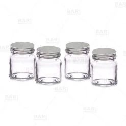 BarProducts.com Mini Mason Glass Jars - W/lids - 2.5 Ounces - 4 Pack BAR SUPPLIES