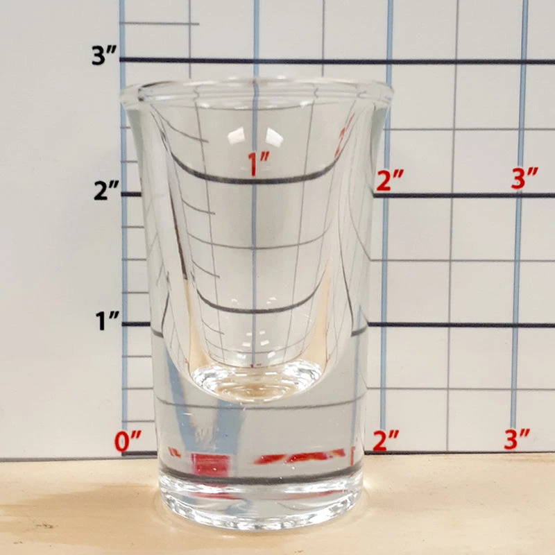 gw5031-measure.jpg BarProducts.com BarConic® Glassware BarConic® 25 Ml Flared Top Shot Glass With Thick Base (Case Of 72)