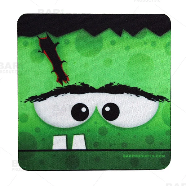 halloween-coaster-frankenstein-bpc.jpg BarProducts.com Halloween Themed Foam Coasters - 3.5 Inch Square BAR SUPPLIES
