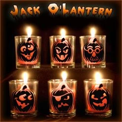 BarProducts.com Votive/Shot Glass - Jack O'Lantern - 2.5 Ounce