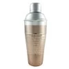 BarProducts.com 3 Piece Cocktail Shaker - Hammered Copper / Stainless Steel - 28 Ounce Master Mixology
