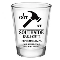 BarProducts.com BAR SUPPLIES CUSTOMIZABLE - 1.75oz Clear Shot Glass - I Got Hammered