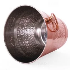 BarProducts.com Copper Ice Bucket - Hammered Style
