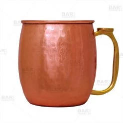 BarProducts.com Hammered Copper Plated Moscow Mule Mug - 20oz BAR SUPPLIES