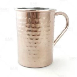 BarProducts.com BAR SUPPLIES Copper Plated Hammered Moscow Mule Classic - 18oz