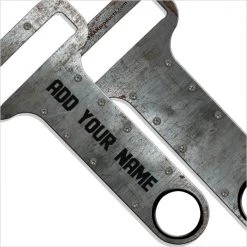 BarProducts.com BAR TOOLS "ADD YOUR NAME" HAMMERHEAD™ Bottle Opener - Metal Plate