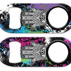 BarProducts.com Kolorcoat™ Mini Opener With Retractable Reel - Hamsa