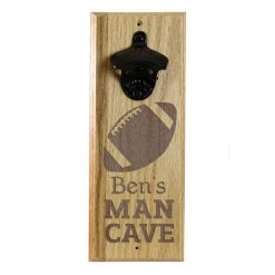 BarProducts Handcrafted Engraved Man Cave Wooden Wall Bottle Opener W/ Magnetic Cap Catcher 4 BarProducts Handcrafted Engraved Man Cave Wooden Wall Bottle Opener W/ Magnetic Cap Catcher