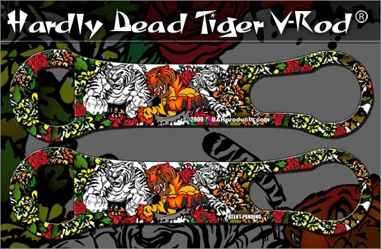 hardly-dead-tiger-v-rod-label.jpg BarProducts.com Hardly Dead Tiger V-Rod® Bottle Opener Bartending Bottle Openers
