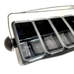 BarProducts.com SPECIAL COLLECTIONS Condiment Holder (4) 1-Quart (1) 2-Quart Fruit Trays - Black