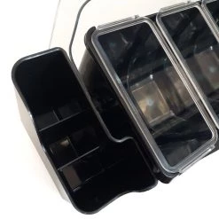 BarProducts.com Condiment Holder (6) 1-Quart Fruit Trays With Straw Holders