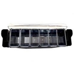 BarProducts.com Condiment Holder (6) 1-Quart Fruit Trays With Straw Holders