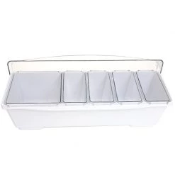 BarProducts.com Condiment Holder (4) 1-Quart (1) 2-Quart Fruit Trays - White SPECIAL COLLECTIONS 8 BarProducts.com Condiment Holder (4) 1-Quart (1) 2-Quart Fruit Trays - White SPECIAL COLLECTIONS