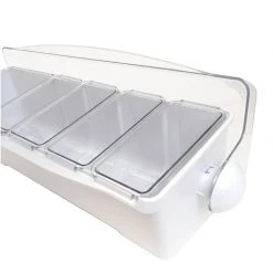 BarProducts.com Condiment Holder (4) 1-Quart (1) 2-Quart Fruit Trays - White SPECIAL COLLECTIONS 6 BarProducts.com Condiment Holder (4) 1-Quart (1) 2-Quart Fruit Trays - White SPECIAL COLLECTIONS