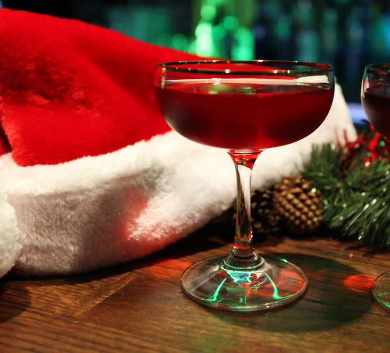 holiday-coupe-glass-on-bar-cran-1.jpg BarProducts.com Gold Rimmed Holiday Coupe Set Of 4 Master Mixology