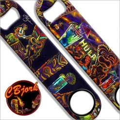 BarProducts.com Featured Artists Kolorcoat™ Speed Opener - Blue Hula Cocktail Servers