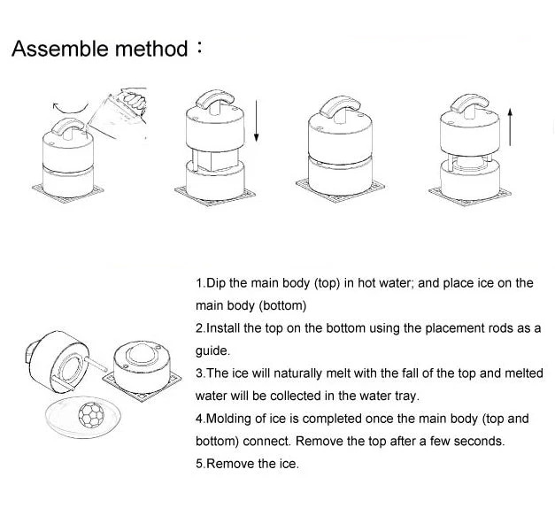 ice-ball-mold-directions.jpg BarProducts.com Japanese Ice Ball Maker