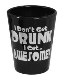 idgdiga-shot-glass-th.jpg BarProducts.com Novelty Glassware Printed Black Shot Glasses - Funny Drinking Themes - 1.5 Ounce