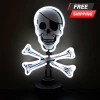 BarProducts.com BAR DECOR Skull And Crossbones NEON Sculpture