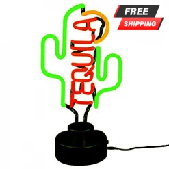 BarProducts.com BAR DECOR Tequila Cactus Neon Sculpture