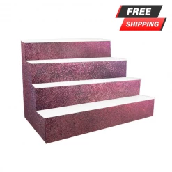 BarProducts.com BarConic® LED Liquor Bottle Display Shelf - 4 Steps - Aged Bronze - Several Lengths