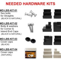 BarProducts.com MixMaster™ 4 Tier Incremental Wooden Liquor Bottle Shelf Displays - BLACK