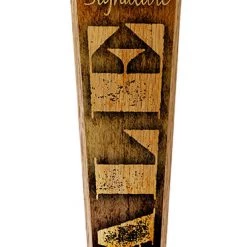 BarProducts Handcrafted Oak Wood Beer Tap Handles - Flared Shape - Initial ALE Design Woodshop Made In The USA