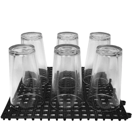 interlock-glasses.jpg BarProducts.com Interlocking Shelf Mats - 12" X 12" - Color Options BAR SUPPLIES