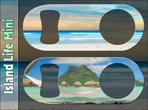 island-mini-opener.jpg BarProducts.com Mini Speed Bottle Opener / Bar Key - Island Life