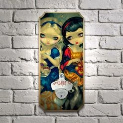 BarProducts.com Alice - Wood Plaque Wall Mounted Bottle Opener Featured Artists