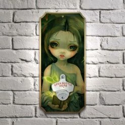 BarProducts.com Pandora's Box - Wood Plaque Wall Mounted Bottle Opener