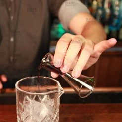 BarProducts.com BarConic® Glass Double Sided Jigger - 1/2 Oz And 1 Oz - Tall