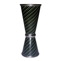 BarProducts.com Designer Jigger - Tall Double-Sided 28ML By 56ML - GOLD CARBON FIBER