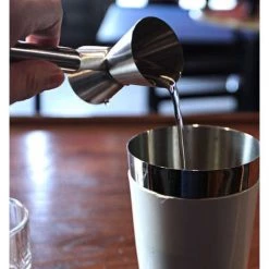 BarProducts.com Jiggers And Inventory Control Jigger With Printed Handle Design - Metal Plate - .75oz X 1.25oz