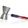 BarProducts.com Jiggers And Inventory Control Jigger With Printed Handle Design - U.S. Flag - .75oz X 1.25oz