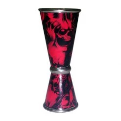 BarProducts.com BAR TOOLS Designer Jigger - Tall Double-Sided 28ML By 56ML - RED EVIL