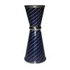 BarProducts.com Designer Jigger - Tall Double-Sided 28ML By 56ML - SILVER CARBON FIBER