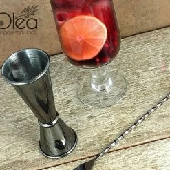 BarProducts.com Olea™ Japanese Tall Jigger - Gunmetal Plated - 1oz X 2oz Master Mixology