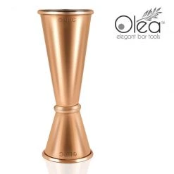 BarProducts.com Master Mixology Olea™ Japanese Tall Jigger - Copper Plated - 1oz X 2oz