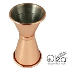 BarProducts.com Olea™ Japanese Tall Jigger - Copper Plated - 1/2oz X 3/4oz