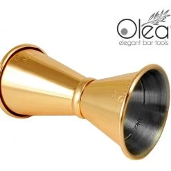 BarProducts.com Olea™ Japanese Tall Jigger - Gold Plated - 1/2oz X 3/4oz