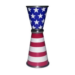 BarProducts.com BAR TOOLS Designer Jigger - Tall Double-Sided 28ML By 56ML - USA FLAG