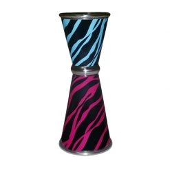 BarProducts.com Designer Jigger - Tall Double-Sided 28ML By 56ML - ZEBRA PRINT