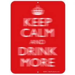 BarProducts.com "Keep Calm..." Kolorcoat™ Metal Bar Sign BAR DECOR 7 BarProducts.com