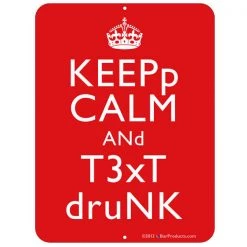 BarProducts.com "Keep Calm..." Kolorcoat™ Metal Bar Sign BAR DECOR 6 BarProducts.com