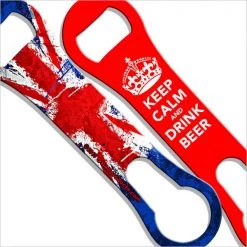 BarProducts.com V-Rod® Bottle Opener / Pour Spout Remover - Keep Calm & Drink Beer