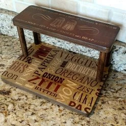 BarProducts.com Counter Caddies™ - CULINARY Theme - 12" STRAIGHT Shelf KITCHEN, DINING & SERVICE