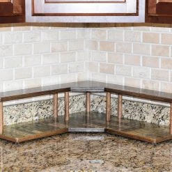 BarProducts.com CUSTOMIZABLE Counter Caddies™ - CULINARY Theme - CORNER Shelf